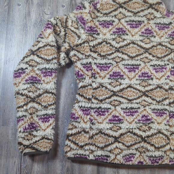 Patagonia Retro-X Women's Small Deep Pile Hoody Fleece Jacket Small Full Zip - Picture 10 of 14